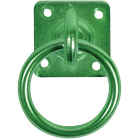 50mm x 50mm No.550/PP Perry Equestrian Swivel Tie Ring on Plate - Pack of 2 PREPACKED
