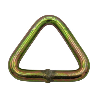 50MM Zinc Plated Delta Link 5 Ton (Triangular Ring Fitting Lashing Secure Yellow Passivated)