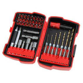 50pc HSS Drill and Bit Set, Quick Change / Magnetic (Neilsen CT4223)