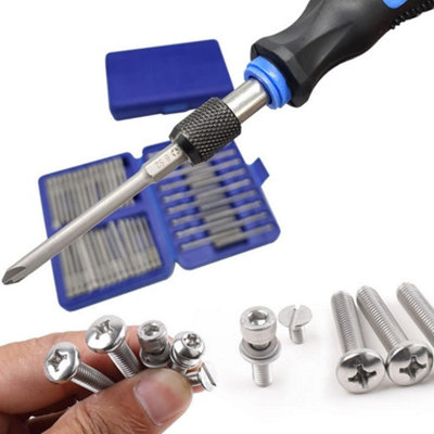 50pc S2 Hex Bit Set Torx Screwdriver Sets Repair Kits 75mm Long ...