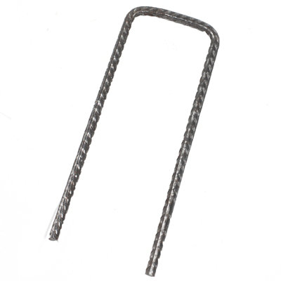 50pcs U Pins Steel Pegs Metal Turf Reinforcement for Grass Protection Mesh - 6