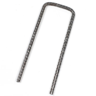 50pcs U Pins Steel Pegs Metal Turf Reinforcement for Grass Protection Mesh