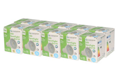 50w Equivalent Brightness GU10 5w LED Spotlight - Warm White - Pack of ...