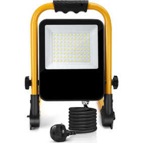 50W LED Work Light 240V, Job Site Light 4500LM Use with Floodlight Tripods