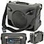 50W Portable Outdoor PA Speaker System Mobile Wireless Microphone Active Music
