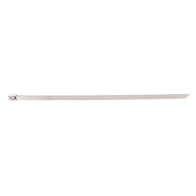 50x 300mm Stainless Steel Cable Ties Outdoor Marine Grade Roller Ball Locking