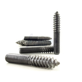 50x M8 60mm Wood to Metal Screws Furniture Dowels Double Ended Fixing Bolts Thread Screw Stud Hanger Bolt