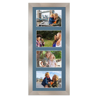 50X20CM Aluminum Modern Multi Photo Frame with Pompadour Mount - Holds ...