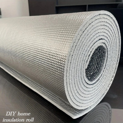 50x300cm Self Adhesive Thermal Insulation Foil Foam Floor Wall Loft ...