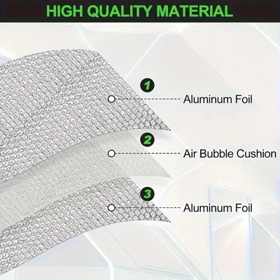 50x300cm Self Adhesive Thermal Insulation Foil Foam Floor Wall Loft ...