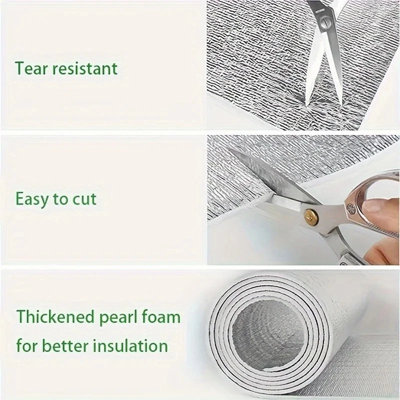 50x300cm Self Adhesive Thermal Insulation Foil Foam Floor Wall Loft ...
