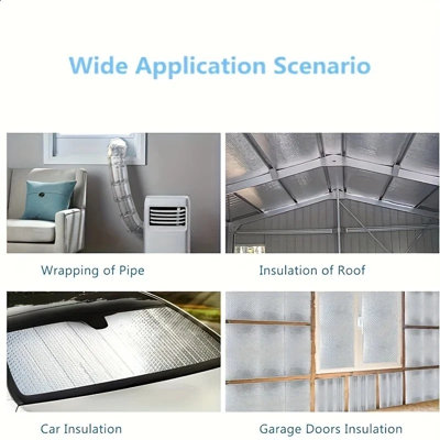 50x300cm Self Adhesive Thermal Insulation Foil Foam Floor Wall Loft ...