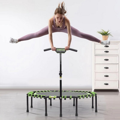 51 Inch Green Octagonal Garden Trampoline Fitness Trampoline with ...