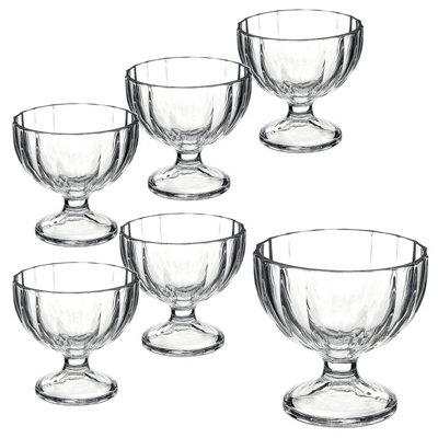 Urbn-Living Bormioli Rocco 26Cl Set Of 6 Dessert Bowl Glasses from B&Q