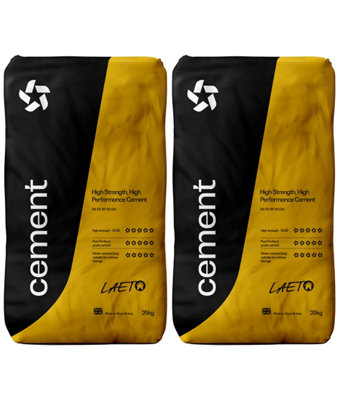52.5R Multi Purpose Portland Cement x2 25kg Bags by Laeto Build It