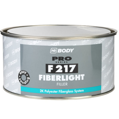 Hb Body F217 Fiberlight 2K Fiberglass Light Polyester Filler Fast Dry 1 Litre from B&Q