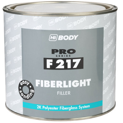Hb Body F217 Fiberlight 2K Fiberglass Light Polyester Filler Fast Drying 2 Litre from B&Q