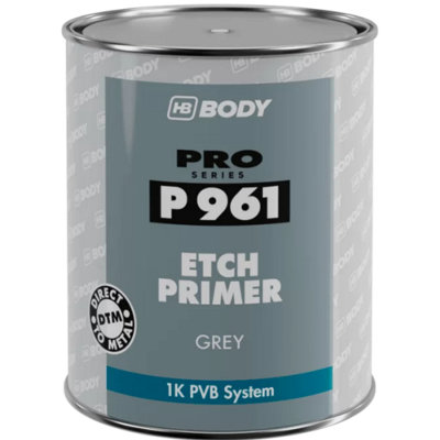 Hb Body P961 Etch Filling Primer 1K Pvb Systems Anti Corrosive Grey 1 Litre from B&Q