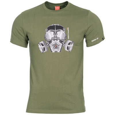 Pentagon Ageron Gas Mask T-Shirt Olive Size Xx Large from B&Q