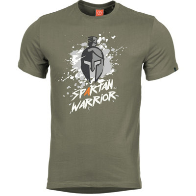 Pentagon Ageron Spartan Warrior T-Shirt Olive Size Small from B&Q