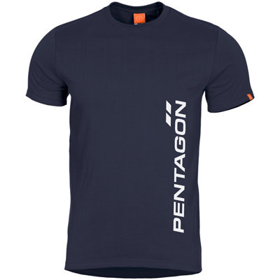 Pentagon Blue Ageron Vertical T-Shirt Midnight Large
