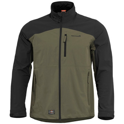 Pentagon Elite Light Softshell Jacket Ral 7013 / Black Size X Small from B&Q