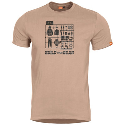 Pentagon Ageron T-Shirt Build Your Gear Khaki Size Large from B&Q