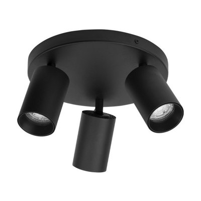 Luminosa Lighting Luminosa Tod Ceiling Spotlight Clusters Sandy Black Gu10 3X10W from B&Q