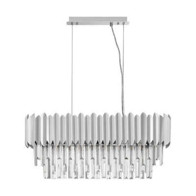 Luminosa Lighting Luminosa Magnolia Pendant Ceiling Light Chrome E14 5X5W from B&Q