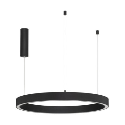 Luminosa Lighting Luminosa Sting 80Cm Integrated Led Pendant Ceiling Light Sandy Black Triac Dimmable Led 50W 2968Lm 3000K from B&Q