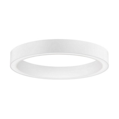 Luminosa Lighting Luminosa Sting 60Cm Integrated Led Semi Flush Ceiling Light Sandy White Triac Dimmable Led 40W 2153Lm 3000K from B&Q