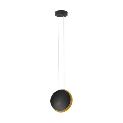 Luminosa Lighting Luminosa Shell Pendant Ceiling Light Sandy BlackGold Led 7W 99Lm 3000K from B&Q