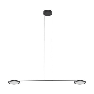 Luminosa Lighting Luminosa Scope Bar Pendant Ceiling Light Black Led 18W 1400Lm 3000K from B&Q