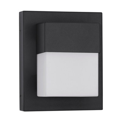 Luminosa Lighting Luminosa Leto Outdoor Modern Wall Lamp Sandy Black Led 10W 1208Lm 3000K Ip65 from B&Q