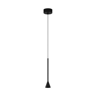 Luminosa Lighting Luminosa Net Slim Pendant Ceiling Light Black Triac Dimmable Led 6W 262Lm 3000K from B&Q