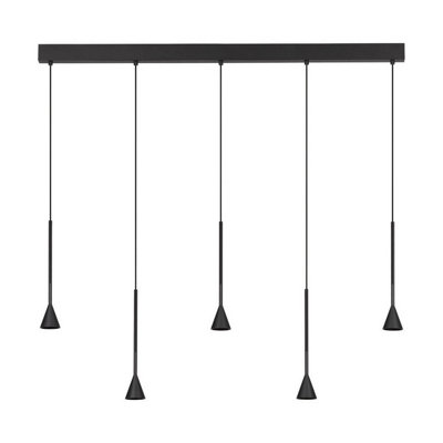 Luminosa Lighting Luminosa Net Bar Pendant Ceiling Light Black Triac Dimmable Led 27W 1301Lm 3000K from B&Q