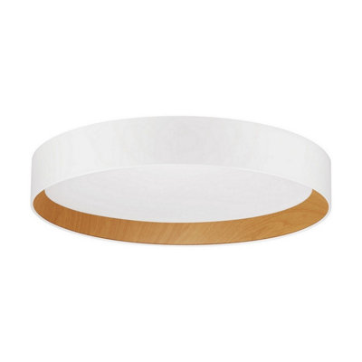 Luminosa Lighting Luminosa Stake 45Cm Flush Ceiling Light Sandy White Triac Dimmable Led 40W 2312Lm 3000K from B&Q