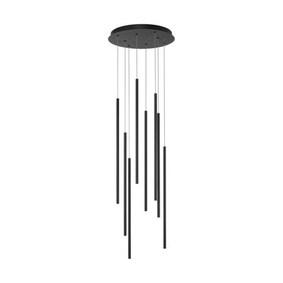 Luminosa Lighting Luminosa Elettra Cluster Pendant Ceiling Light Sandy Black Triac Dimmable Led 40W 1760Lm 3000K from B&Q
