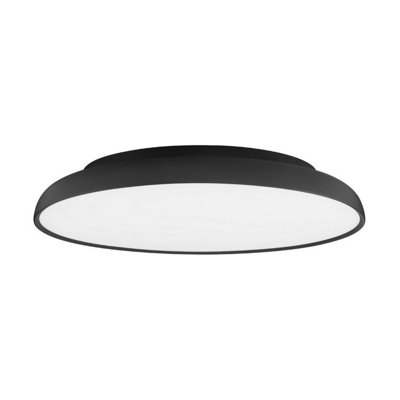 Luminosa Lighting Luminosa Linus 60Cm Flush Ceiling Light Sandy Black Triac Dimmable Led 50W 3741Lm 3000K from B&Q