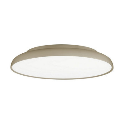 Luminosa Lighting Luminosa Linus 60Cm Flush Ceiling Light Champagne Gold Triac Dimmable Led 50W 3741Lm 3000K from B&Q