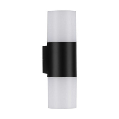 Luminosa Lighting Luminosa Paul Outdoor Up Down Wall Lamp Sandy Black Led 10W 893Lm 3000K Ip65 from B&Q