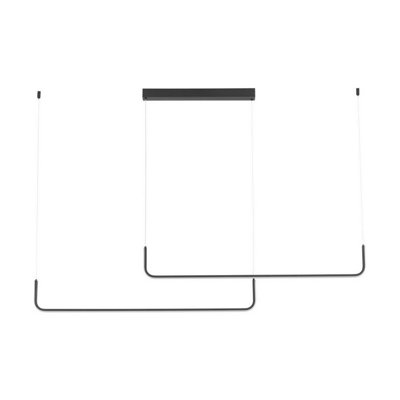 Luminosa Lighting Luminosa Strita Bar Pendant Ceiling Light Sandy Black Triac Dimmable Led 40W 2856Lm 3000K from B&Q