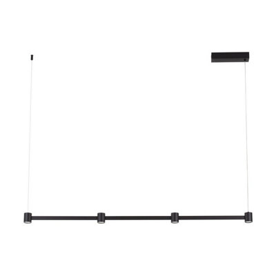 Luminosa Lighting Luminosa Puize 118Cm Bar Pendant Ceiling Light Sandy Black Triac Dimmable Led 24W 2316Lm 3000K from B&Q