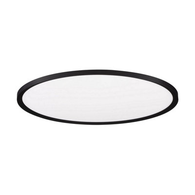 Luminosa Lighting Luminosa Aoton 60Cm Integrated Led Semi Flush Ceiling Light Sandy Black Triac Dimmable Led 55W 4661Lm 2700-3000K Cct from B&Q