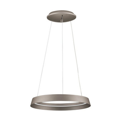 Luminosa Lighting Luminosa Ormi 45Cm Integrated Led Pendant Ceiling Light Champagne Brown Triac Dimmable Led 38W 2564Lm 2700-3000K Cct from B&Q