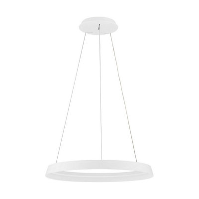 Luminosa Lighting Luminosa Ormi 60Cm Integrated Led Pendant Ceiling Light Sandy White Triac Dimmable Led 52W 3717Lm 2700-3000K Cct from B&Q