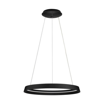 Luminosa Lighting Luminosa Ormi 60Cm Integrated Led Pendant Ceiling Light Sandy Black Triac Dimmable Led 52W 3717Lm 2700-3000K Cct from B&Q