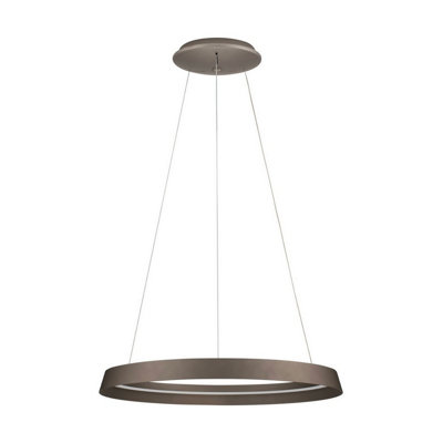 Luminosa Lighting Luminosa Ormi 60Cm Integrated Led Pendant Ceiling Light Champagne Brown Triac Dimmable Led 52W 3717Lm 2700-3000K Cct from B&Q