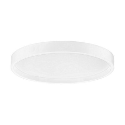 Luminosa Lighting Luminosa Istos 50Cm Integrated Led Semi Flush Ceiling Light Sandy White Triac Dimmable Led 38W 2363Lm 2700-3000K Cct from B&Q