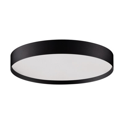 Luminosa Lighting Luminosa Roi 40Cm Flush Ceiling Light Sandy Black Triac Dimmable Led 37W 3555Lm 2700-3000K Cct from B&Q